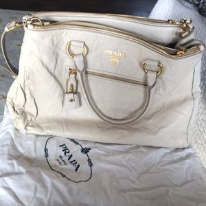 Prada Nappa Antique Shopping bag.